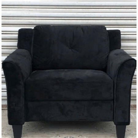 Life Black : Ghế Sofa Đơn + Vải Màu Đen